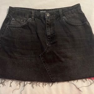 NWOT BDG black denim skirt, size M